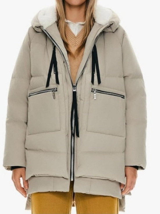 Orolay Jackets & Blazers - Orolay Women's Puffer Parka Jacket - Taupe, L, VGUC, Neutral Chic, Warm!